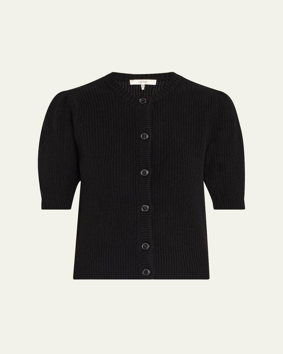 Shrunken Short-Sleeve Cardigan